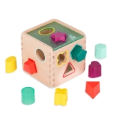 B.Toys, Drewniana kostka sorter kształtów i kolorów