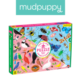 Mudpuppy, Puzzle dwustronne Robaki i ptaki 100 elem.