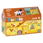 Apli Kids, Puzzle w kartonowym domku na wsi