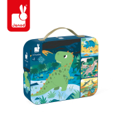 Janod, Puzzle progresywne 4 układanki Dinozaury 6, 9, 12 i 16 elem.