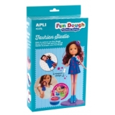 Apli Kids, Zestaw do stylizacji z lalką i masą plastyczną brunetka
