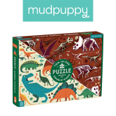 Mudpuppy, Puzzle dwustronne Dinozaury 100 elem.