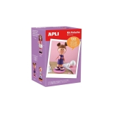 Apli Kids, Zestaw artystyczny lalka fofucha dziewczynka