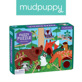Mudpuppy, Puzzle sensoryczne z miękkimi aplikacjami Las 42 elem.