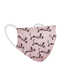 Maseczka ochronna damska (2 warstwy + filtr) – Smile różowa