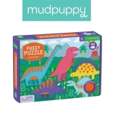 Mudpuppy, Puzzle sensoryczne z miękkimi aplikacjami dinozaury 42 elem.