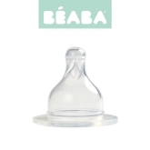 Zestaw smoczków do butelek szerokootworowych Beaba - wolny przepływ 0m+