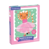 Mudpuppy, Puzzle patyczki Tańczące baletnice 24 elem.