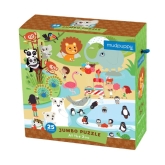 Mudpuppy, Puzzle Jumbo w zoo 25 dużych elem.