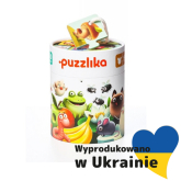 Puzzlika, Puzzle Duo połącz w pary - Co jedzą zwierzątka?
