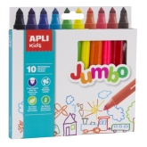 Apli Kids, Flamastry jumbo 10 kolorów