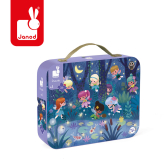 Janod, Puzzle w walizce wróżki i lilie wodne 36 elem.